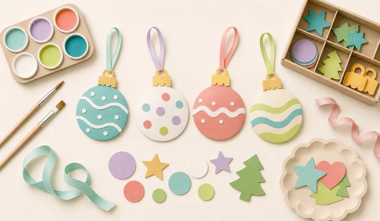 Boules de Noël peintes